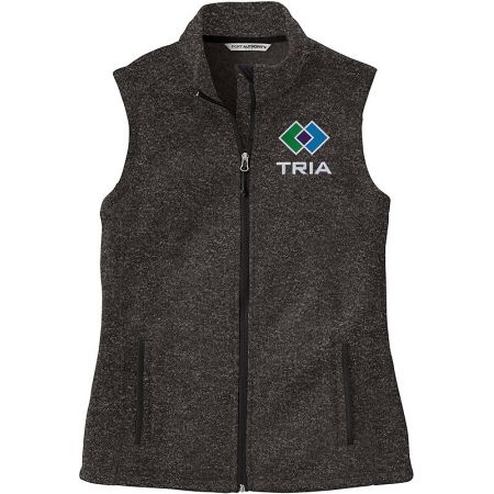 20-L236, X-Small, Black Hthr, Left Chest, TRIA.